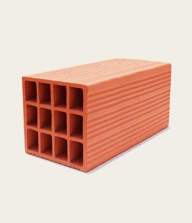 طوب مباني احمر مقاس 20×20×40